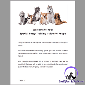 Puppy Potty Training (Digital E-Book) | Small Paws & Big Hearts.